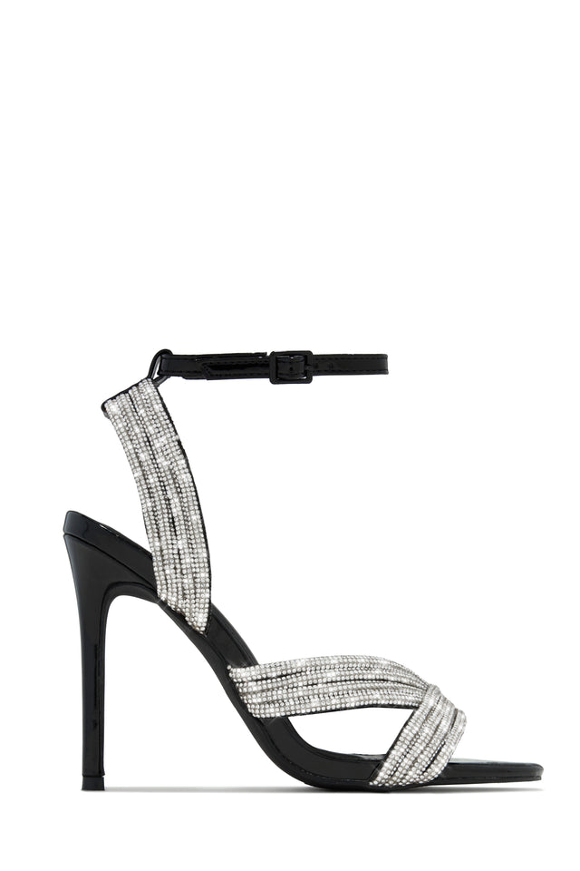 Load image into Gallery viewer, She's Extra Embellished High Heels - Black