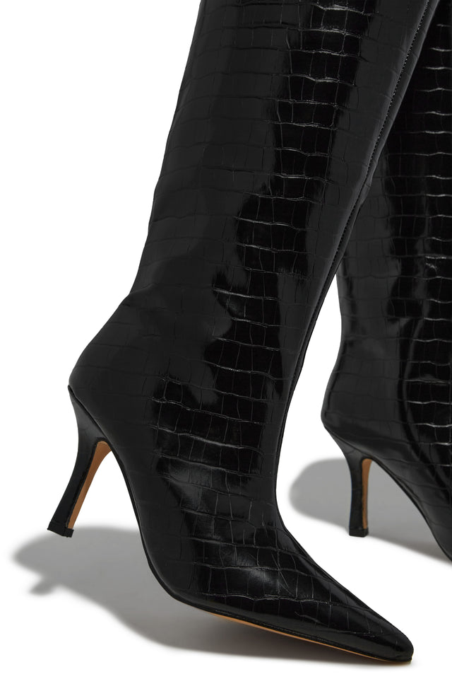 Load image into Gallery viewer, Shyla Knee High Boots - Black