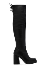 Load image into Gallery viewer, Ayanna Over The Knee Block Heel Boots - Black