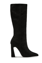 Load image into Gallery viewer, Stella Knee High Heel Boots - Black