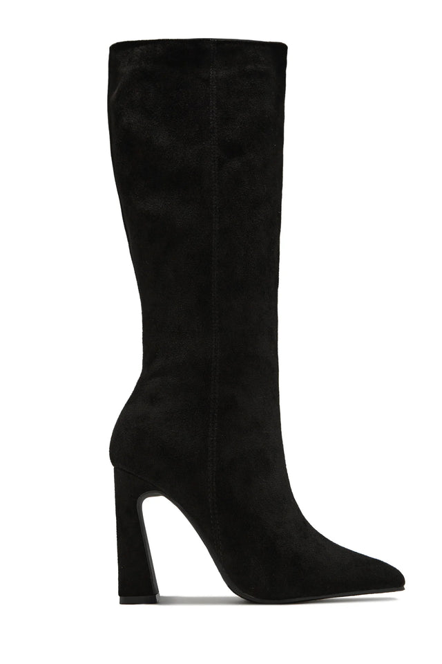 Load image into Gallery viewer, Stella Knee High Heel Boots - Black