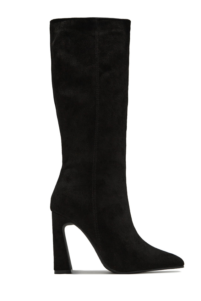 Load image into Gallery viewer, Stella Knee High Heel Boots - Black