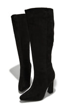 Load image into Gallery viewer, Stella Knee High Heel Boots - Black