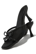 Load image into Gallery viewer, Eliza Mid Heel Mules - Black
