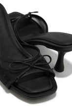 Load image into Gallery viewer, Eliza Mid Heel Mules - Black