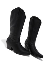 Load image into Gallery viewer, Festival Forever Cowgirl Boots - Black