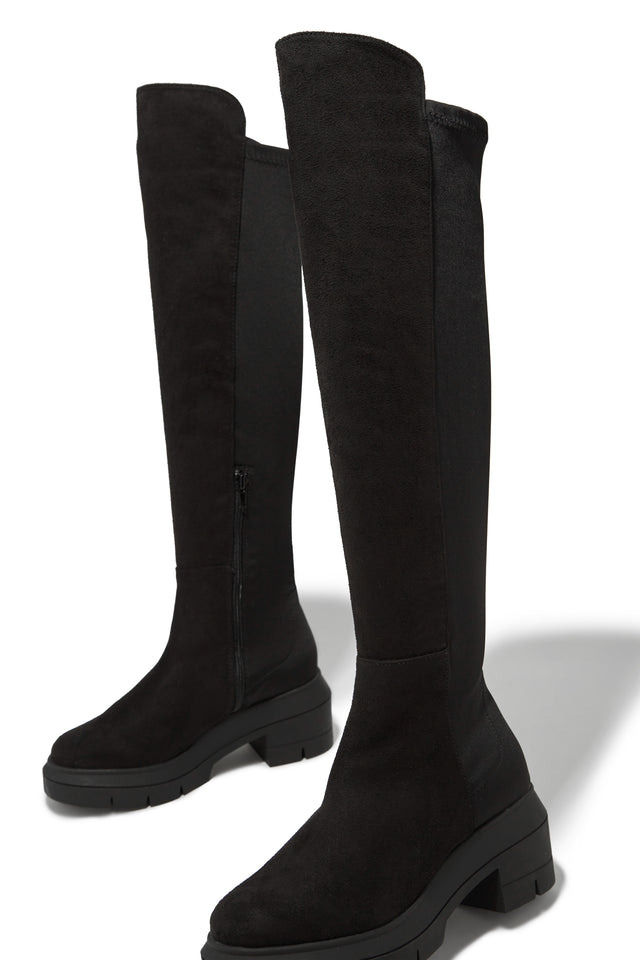 Load image into Gallery viewer, Zerah Over The Knee Boots - Black