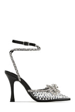 Load image into Gallery viewer, Elina Embellished Ankle Strap Pumps - Black