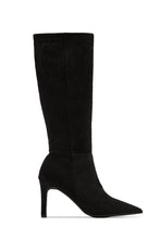 Load image into Gallery viewer, Scarlette Below The Knee Heel Boots - Black