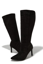 Load image into Gallery viewer, Scarlette Below The Knee Heel Boots - Black