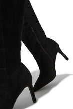 Load image into Gallery viewer, Scarlette Below The Knee Heel Boots - Black