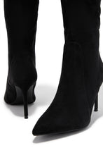 Load image into Gallery viewer, Daniella Below The Knee Heel Boots - Black