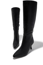 Load image into Gallery viewer, Jaylin Mid Heel Boots - Black