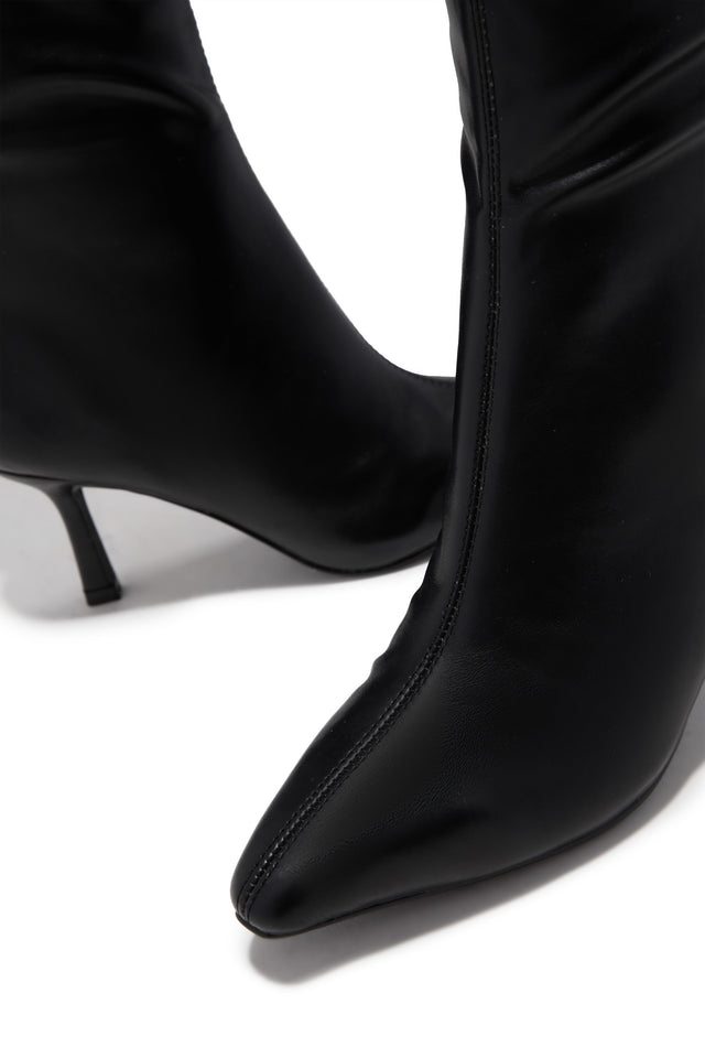 Load image into Gallery viewer, Jaylin Mid Heel Boots - Black