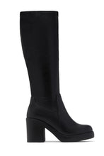 Load image into Gallery viewer, Ellane Block Heel Platform Boots - Black