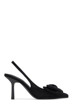 Load image into Gallery viewer, Kirstie Bow Slingback Pumps - Black