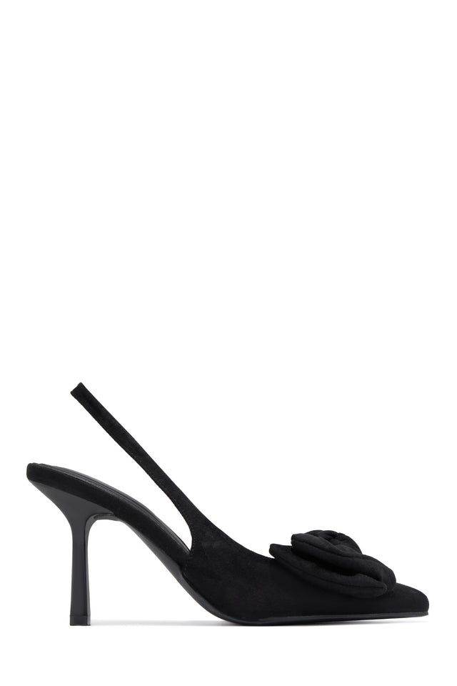 Load image into Gallery viewer, Kirstie Bow Slingback Pumps - Black
