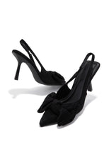 Load image into Gallery viewer, Kirstie Bow Slingback Pumps - Black