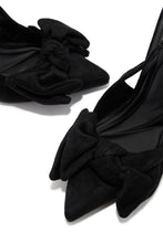 Load image into Gallery viewer, Kirstie Bow Slingback Pumps - Black