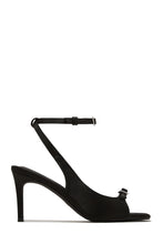 Load image into Gallery viewer, Ella Peep Toe Single Sole Heels - Black
