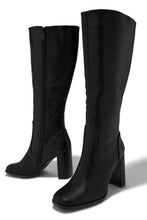 Load image into Gallery viewer, Paula Block Heel Boots - Black