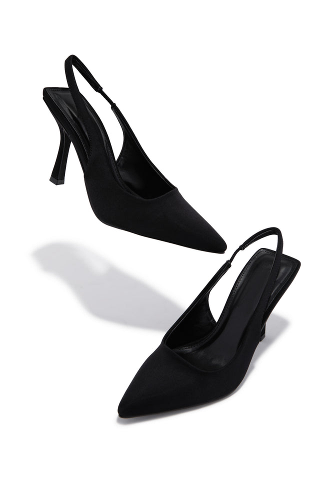 Load image into Gallery viewer, Cari Slingback Pumps - Black