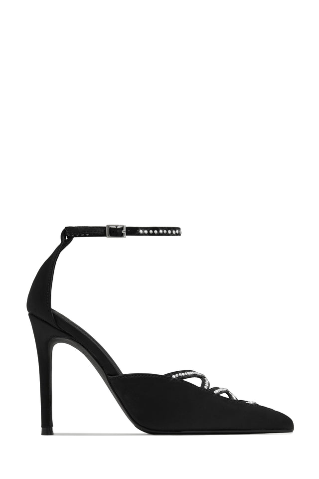 Load image into Gallery viewer, Tanalee Embellished High Heel Pumps - Black