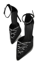 Load image into Gallery viewer, Tanalee Embellished High Heel Pumps - Black