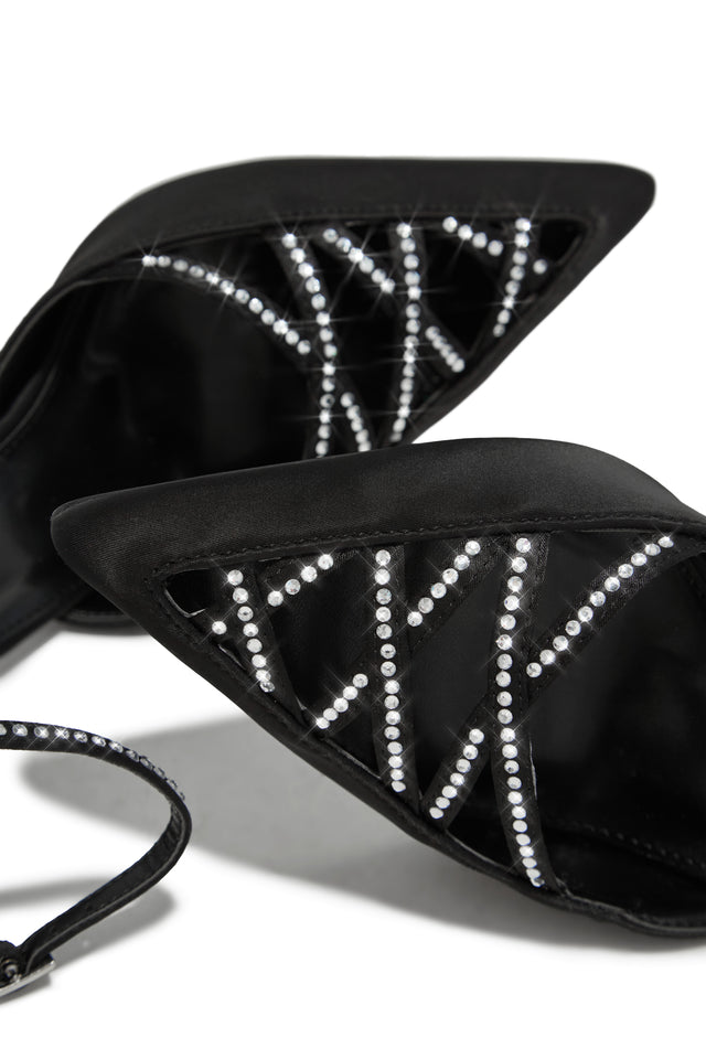 Load image into Gallery viewer, Tanalee Embellished High Heel Pumps - Black