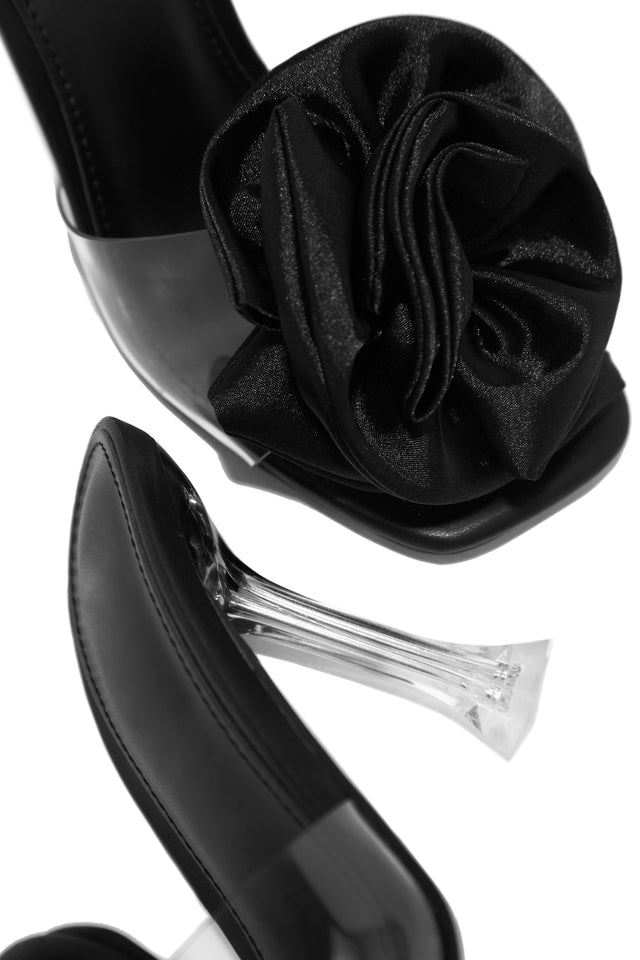 Load image into Gallery viewer, Jardine Floral Single Sole Mules - Black