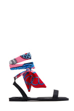 Load image into Gallery viewer, Tropicana Lace Up Sandals - Black