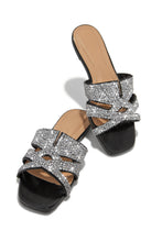 Load image into Gallery viewer, Black Embellished Slip on Sandals