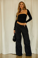 Load image into Gallery viewer, Black Nylon Pant