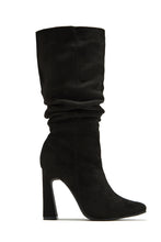 Load image into Gallery viewer, Stella Knee High Heel Boots - Black