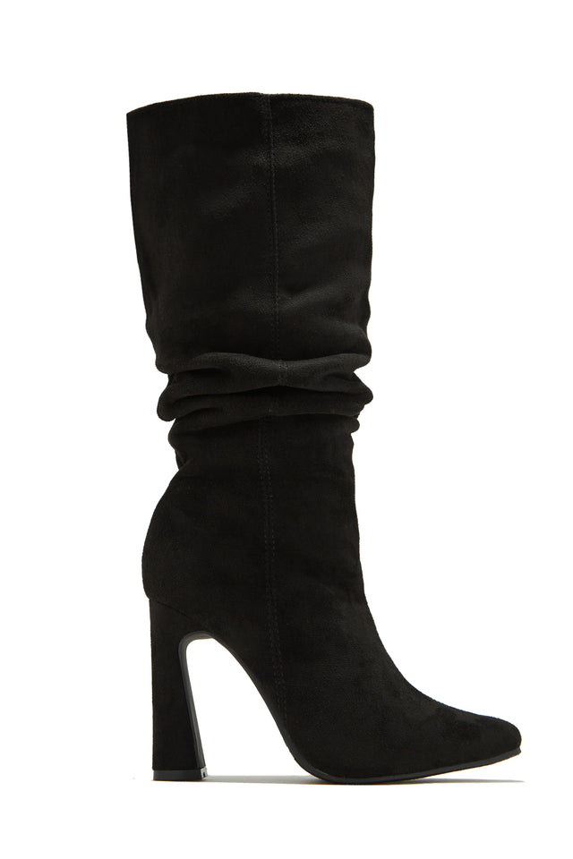 Load image into Gallery viewer, Stella Knee High Heel Boots - Black