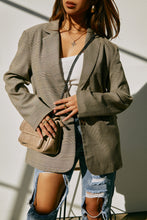 Load image into Gallery viewer, Isabelle Oversized Plaid Blazer - Black