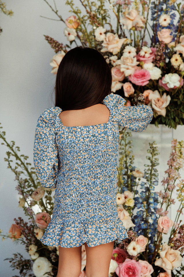 Load image into Gallery viewer, Floral Smocked Mini Dress