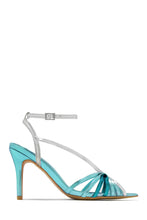 Load image into Gallery viewer, Kataya Ankle Strap Pointed Toe Heels - Blue