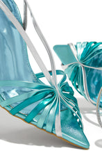 Load image into Gallery viewer, Kataya Ankle Strap Pointed Toe Heels - Blue