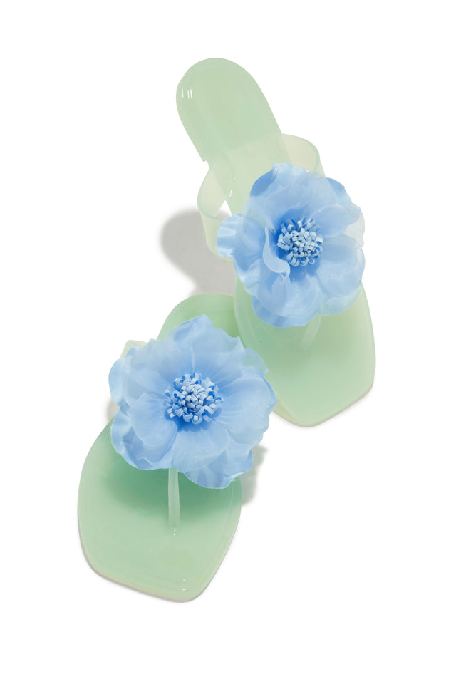 Load image into Gallery viewer, Ray Of Sunshine Slip On Jelly Sandals - Blue