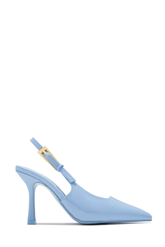 Load image into Gallery viewer, Caroline Slingback Pumps - Blue