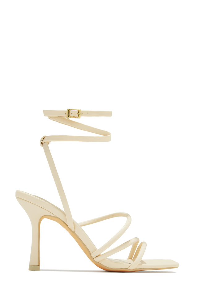 Load image into Gallery viewer, Ivory Strappy Mid Heels