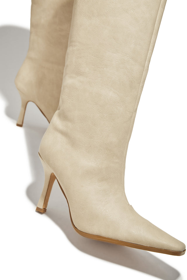 Load image into Gallery viewer, Kianza Heel Boots - Bone