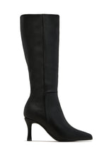 Load image into Gallery viewer, Zama Knee High Heel Boots - Black