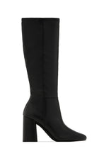 Load image into Gallery viewer, Viri Block Heel Knee High Boots - Black