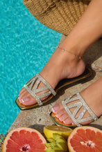 Load image into Gallery viewer, Bora Bora Dreams Embellished Slip On Sandals - Gold