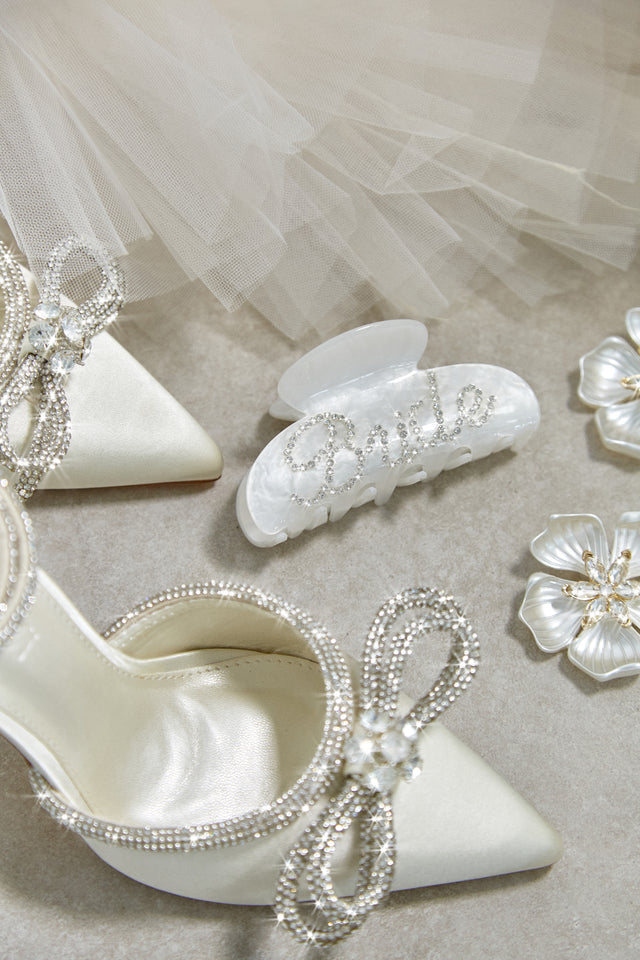 Load image into Gallery viewer, Special Day Embellished Hair Clip - White