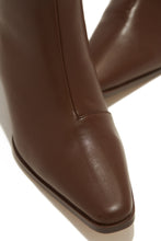 Load image into Gallery viewer, Lorette Block Heel Ankle Boots - Brown