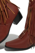 Load image into Gallery viewer, Bayley Fringe Cowgirl Boots - Brown