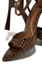 Load image into Gallery viewer, Azani Mary Jane Strap Heels - Brown